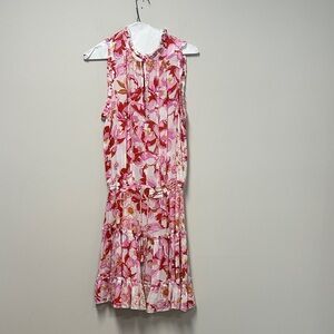 Poupette St Barth Floral Pink Sleeveless Dress